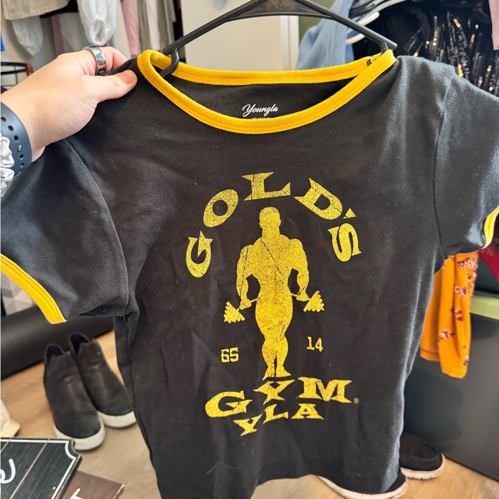 YoungLA Black and Yellow Muscle Tee